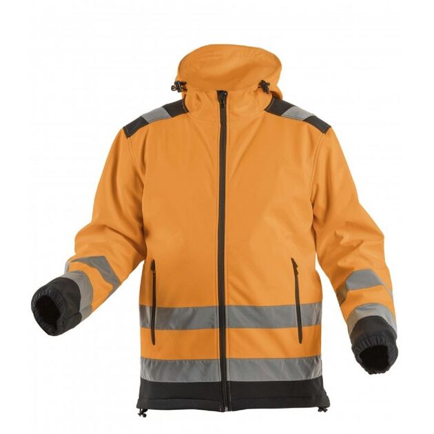 HOEGERT Куртка сигнальная Softshell ARGEN с капюшоном, оранжевая, фото  | SNABZHENIE.com.ua