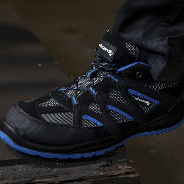 HOEGERT Полуботинки рабочие ELSTER 01 SRC, черно-синие, фото , изображение 5 | SNABZHENIE.com.ua
