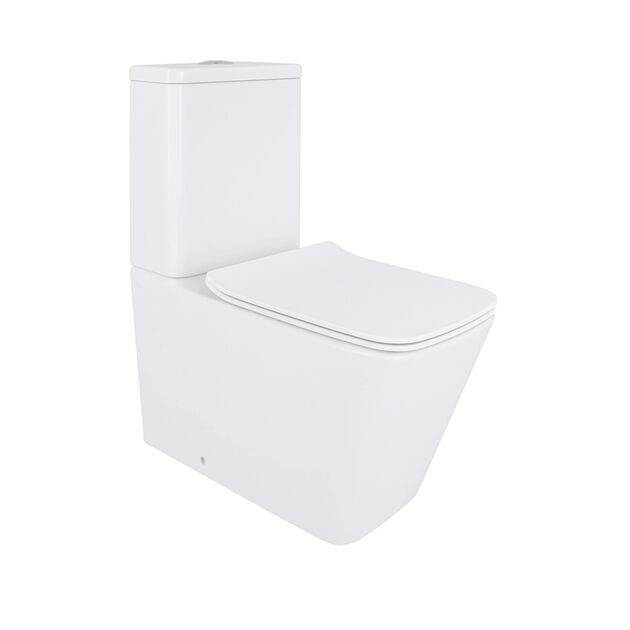 Унитаз-компакт Qtap Crow Eco безободковый с сиденьем Soft-close QTCRO27W48750, фото  | SNABZHENIE.com.ua