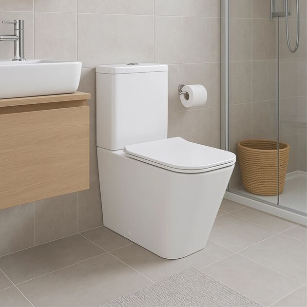 Унитаз-компакт Qtap Crow Eco безободковый с сиденьем Soft-close QTCRO27W48750, фото , зображення 3 | SNABZHENIE.com.ua Унитаз-компакт Qtap Crow Eco безободковый с сиденьем Soft-close QTCRO27W48750, фото , зображення 3 | SNABZHENIE.com.ua