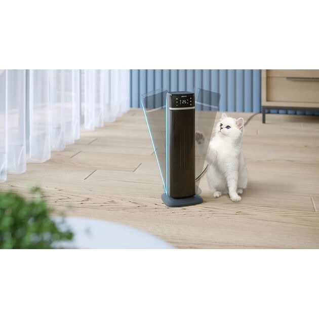 Тепловентилятор Philips 5000 Series, 20м2, 2000Вт, електр. упр-ння, 58 х 19.6 х 21.2см, керамічний, дисплей,Wi-Fi, чорний, фото , зображення 10 | SNABZHENIE.com.ua Тепловентилятор Philips 5000 Series, 20м2, 2000Вт, електр. упр-ння, 58 х 19.6 х 21.2см, керамічний, дисплей,Wi-Fi, чорний, фото , зображення 10 | SNABZHENIE.com.ua