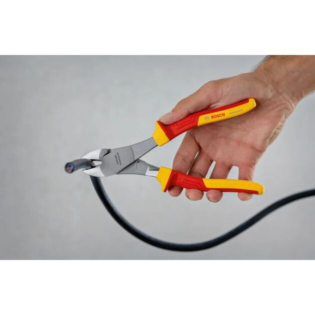 Бокорізи діагональні з високим важелем Bosch Professional, 200 мм, VDE, фото , зображення 4 | SNABZHENIE.com.ua Бокорізи діагональні з високим важелем Bosch Professional, 200 мм, VDE, фото , зображення 4 | SNABZHENIE.com.ua