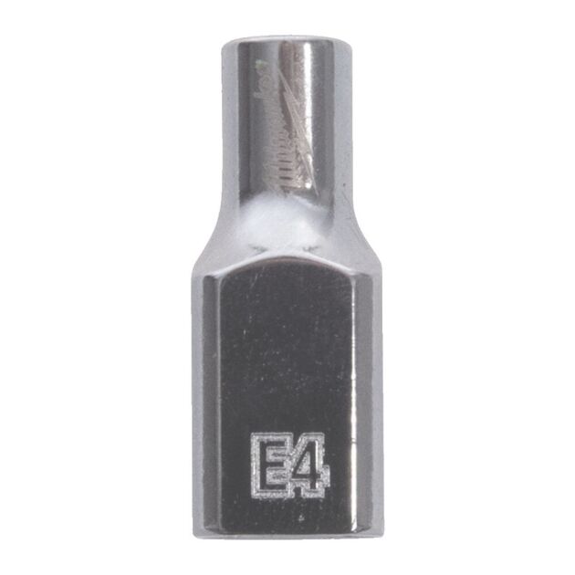 Головка торцевая хромированная TORX Е-стандарт ¼”  MILWAUKEE, E4, фото  | SNABZHENIE.com.ua