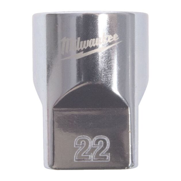 Головка торцевая хромированная ½” MILWAUKEE, (звезда 12 гранн.), 22мм, фото  | SNABZHENIE.com.ua