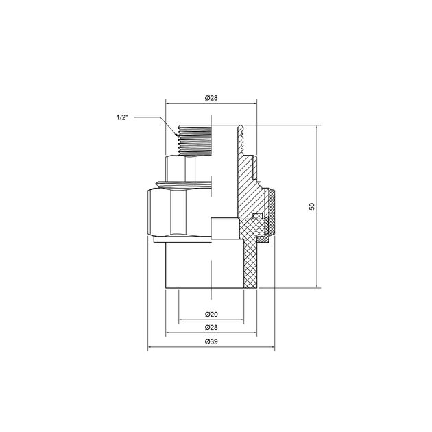 Сгон "Американка" PPR Thermo Alliance 20х1/2" НР, фото , зображення 2 | SNABZHENIE.com.ua Сгон "Американка" PPR Thermo Alliance 20х1/2" НР, фото , зображення 2 | SNABZHENIE.com.ua