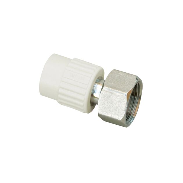 Муфта PPR с накидной гайкой Blue Ocean 20х3/4" ВР с латунным штоком, фото  | SNABZHENIE.com.ua