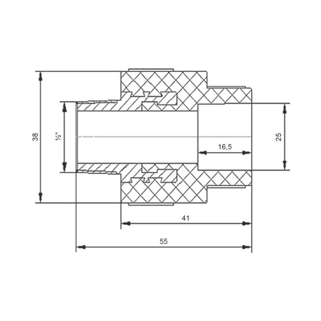Муфта PPR Blue Ocean 25х1/2" НР, фото , зображення 2 | SNABZHENIE.com.ua Муфта PPR Blue Ocean 25х1/2" НР, фото , зображення 2 | SNABZHENIE.com.ua