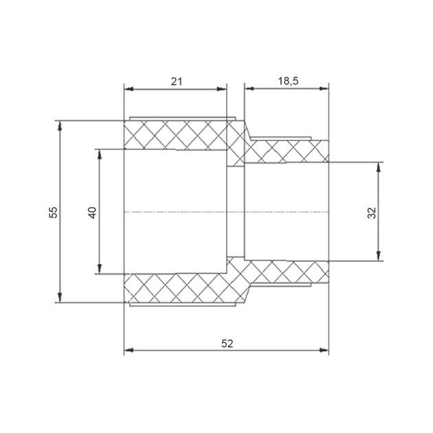 Муфта PPR Blue Ocean 40х32 редукционная, фото , изображение 2 | SNABZHENIE.com.ua Муфта PPR Blue Ocean 40х32 редукционная, фото , изображение 2 | SNABZHENIE.com.ua