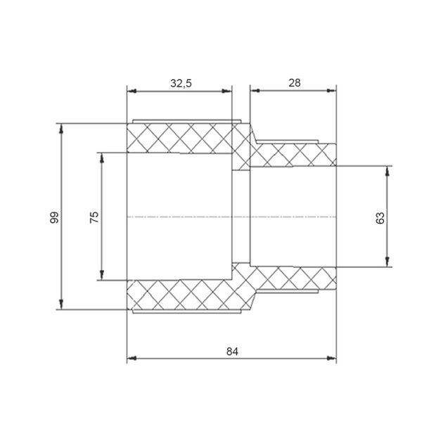 Муфта PPR Blue Ocean 75х63 редукционная, фото , изображение 2 | SNABZHENIE.com.ua Муфта PPR Blue Ocean 75х63 редукционная, фото , изображение 2 | SNABZHENIE.com.ua