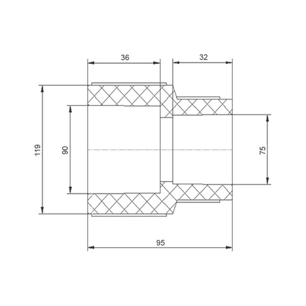 Муфта PPR Blue Ocean 90х75 редукционная, фото , изображение 2 | SNABZHENIE.com.ua Муфта PPR Blue Ocean 90х75 редукционная, фото , изображение 2 | SNABZHENIE.com.ua