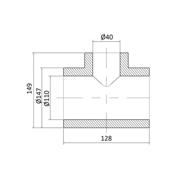 Тройник PPR Blue Ocean 110х40х110 редукционный, фото , изображение 2 | SNABZHENIE.com.ua Тройник PPR Blue Ocean 110х40х110 редукционный, фото , изображение 2 | SNABZHENIE.com.ua