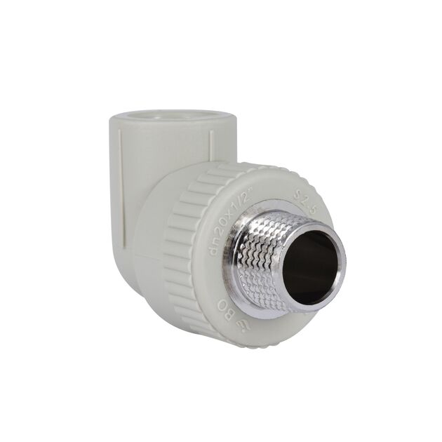 Уголок PPR Blue Ocean 20х1/2", 90° НР, фото , изображение 4 | SNABZHENIE.com.ua Уголок PPR Blue Ocean 20х1/2", 90° НР, фото , изображение 4 | SNABZHENIE.com.ua