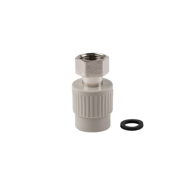 Муфта PPR Thermo Alliance с накидной гайкой 25х3/4", фото , зображення 3 | SNABZHENIE.com.ua Муфта PPR Thermo Alliance с накидной гайкой 25х3/4", фото , зображення 3 | SNABZHENIE.com.ua