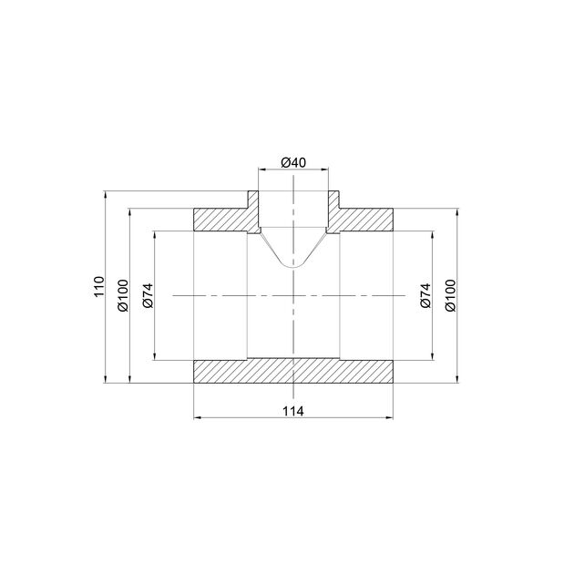 Тройник PPR Thermo Alliance 75х40х75, фото , изображение 2 | SNABZHENIE.com.ua Тройник PPR Thermo Alliance 75х40х75, фото , изображение 2 | SNABZHENIE.com.ua