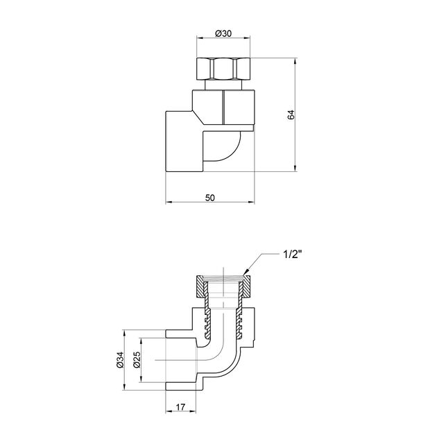 Уголок PPR Thermo Alliance с накидной гайкой 25х3/4" ВР, фото , зображення 2 | SNABZHENIE.com.ua Уголок PPR Thermo Alliance с накидной гайкой 25х3/4" ВР, фото , зображення 2 | SNABZHENIE.com.ua