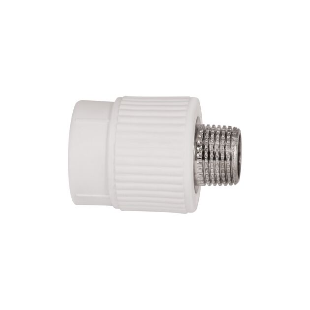 Муфта PPR Blue Ocean "Белый" 25х1/2" НР, фото , зображення 4 | SNABZHENIE.com.ua Муфта PPR Blue Ocean "Белый" 25х1/2" НР, фото , зображення 4 | SNABZHENIE.com.ua