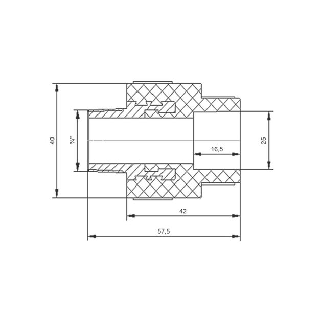Муфта PPR Blue Ocean "Белый" 25х3/4" НР, фото , зображення 2 | SNABZHENIE.com.ua Муфта PPR Blue Ocean "Белый" 25х3/4" НР, фото , зображення 2 | SNABZHENIE.com.ua