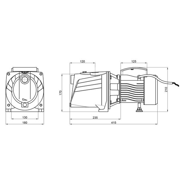 Насос самовсасывающий центробежный Thermo Alliance D-JNWm-10M 0,75 кВт, фото , изображение 2 | SNABZHENIE.com.ua Насос самовсасывающий центробежный Thermo Alliance D-JNWm-10M 0,75 кВт, фото , изображение 2 | SNABZHENIE.com.ua