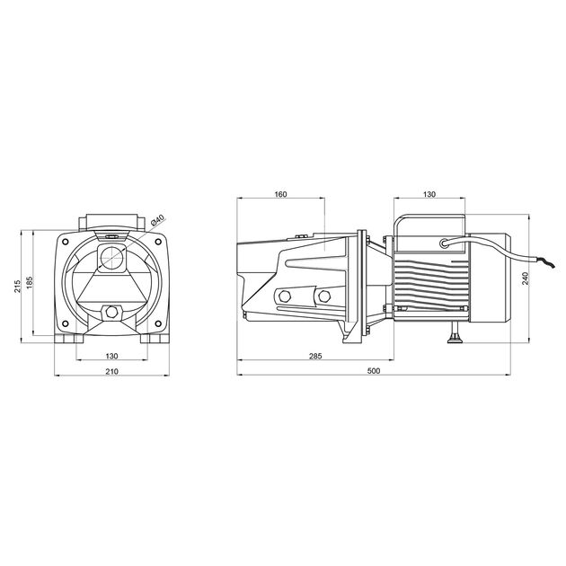 Насос самовсасывающий центробежный Thermo Alliance D-JSWm-20H 1,5 кВт, фото , изображение 2 | SNABZHENIE.com.ua Насос самовсасывающий центробежный Thermo Alliance D-JSWm-20H 1,5 кВт, фото , изображение 2 | SNABZHENIE.com.ua