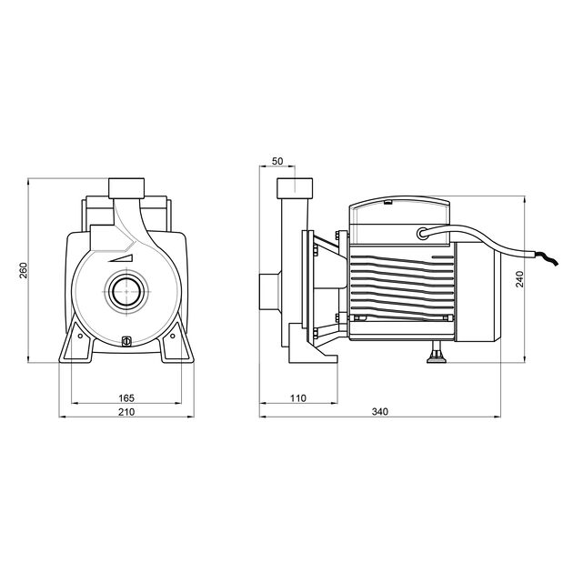 Насос поверхностный центробежный Thermo Alliance CPm170/1 1,1 кВт, фото , изображение 2 | SNABZHENIE.com.ua Насос поверхностный центробежный Thermo Alliance CPm170/1 1,1 кВт, фото , изображение 2 | SNABZHENIE.com.ua