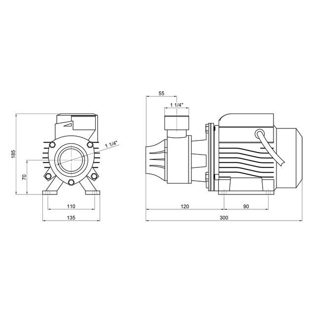 Насос поверхностный вихревой Thermo Alliance QBm70 0,55 кВт, фото , изображение 2 | SNABZHENIE.com.ua Насос поверхностный вихревой Thermo Alliance QBm70 0,55 кВт, фото , изображение 2 | SNABZHENIE.com.ua