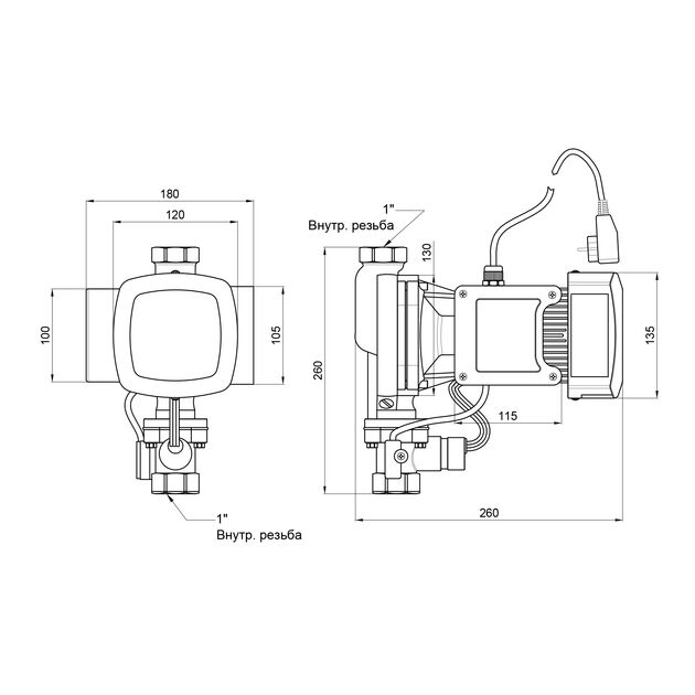 Насос для повышения давления Thermo Alliance SCPMN-600N 0,6 кВт, фото , зображення 2 | SNABZHENIE.com.ua Насос для повышения давления Thermo Alliance SCPMN-600N 0,6 кВт, фото , зображення 2 | SNABZHENIE.com.ua