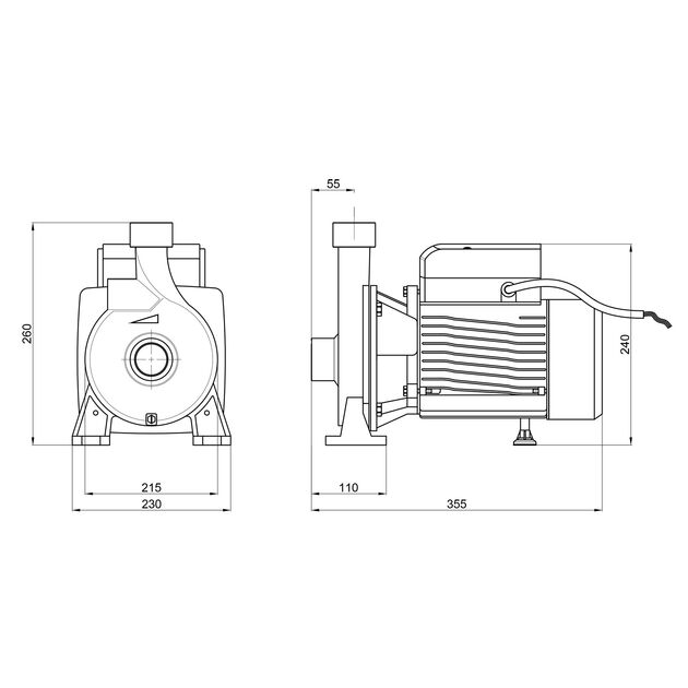 Насос поверхностный центробежный Thermo Alliance CPm190/1 1,5 кВт, фото , изображение 2 | SNABZHENIE.com.ua Насос поверхностный центробежный Thermo Alliance CPm190/1 1,5 кВт, фото , изображение 2 | SNABZHENIE.com.ua