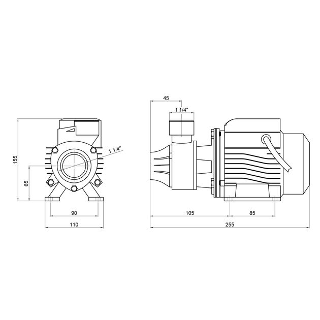 Насос поверхностный вихревой Thermo Alliance QBm60 0,37 кВт, фото , изображение 2 | SNABZHENIE.com.ua Насос поверхностный вихревой Thermo Alliance QBm60 0,37 кВт, фото , изображение 2 | SNABZHENIE.com.ua