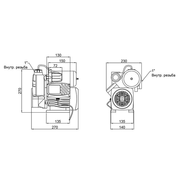 Насосная станция Thermo Alliance PZB750A 0,75 кВт, фото , изображение 2 | SNABZHENIE.com.ua Насосная станция Thermo Alliance PZB750A 0,75 кВт, фото , изображение 2 | SNABZHENIE.com.ua