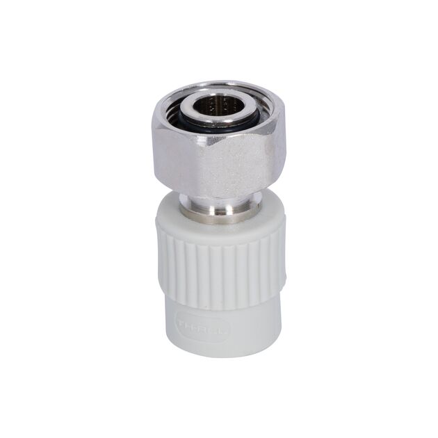 Муфта под Евроконус PPR с накидной гайкой Thermo Alliance 20х3/4" ВР с латунным штоком, фото , зображення 3 | SNABZHENIE.com.ua Муфта под Евроконус PPR с накидной гайкой Thermo Alliance 20х3/4" ВР с латунным штоком, фото , зображення 3 | SNABZHENIE.com.ua