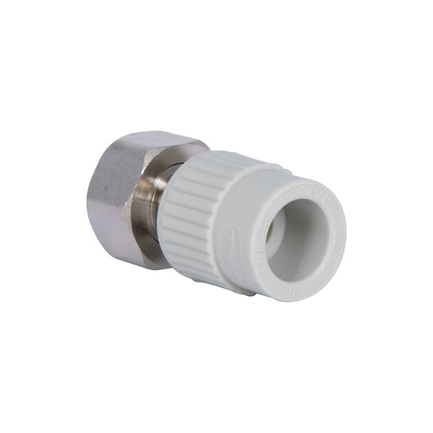 Муфта под Евроконус PPR с накидной гайкой Thermo Alliance 20х3/4" ВР с латунным штоком, фото , зображення 7 | SNABZHENIE.com.ua Муфта под Евроконус PPR с накидной гайкой Thermo Alliance 20х3/4" ВР с латунным штоком, фото , зображення 7 | SNABZHENIE.com.ua