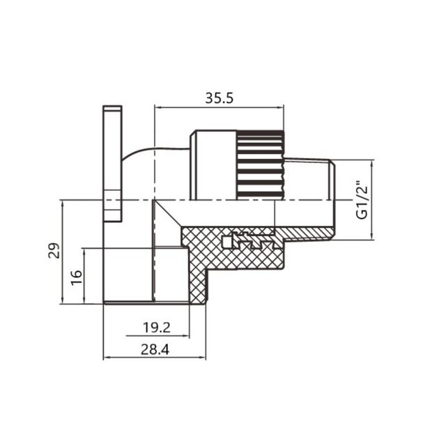Кутик PPR Thermo Alliance настінний 20х1/2" ВР, фото , зображення 2 | SNABZHENIE.com.ua Кутик PPR Thermo Alliance настінний 20х1/2" ВР, фото , зображення 2 | SNABZHENIE.com.ua
