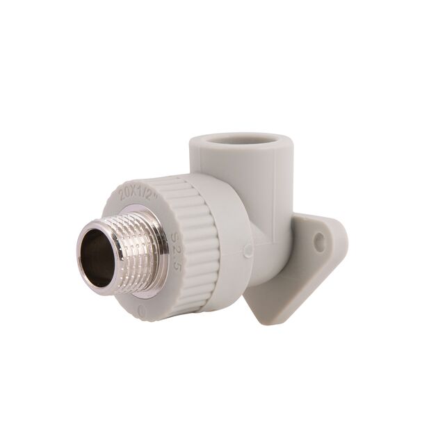 Кутик PPR Thermo Alliance настінний 20х1/2" ВР, фото , зображення 3 | SNABZHENIE.com.ua Кутик PPR Thermo Alliance настінний 20х1/2" ВР, фото , зображення 3 | SNABZHENIE.com.ua