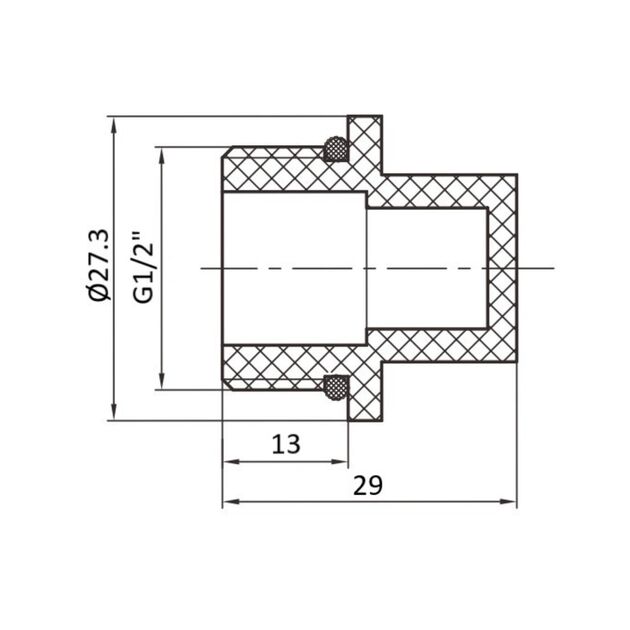 Заглушка PPR Thermo Alliance с резьбой 20х1/2" НР, фото , изображение 2 | SNABZHENIE.com.ua Заглушка PPR Thermo Alliance с резьбой 20х1/2" НР, фото , изображение 2 | SNABZHENIE.com.ua
