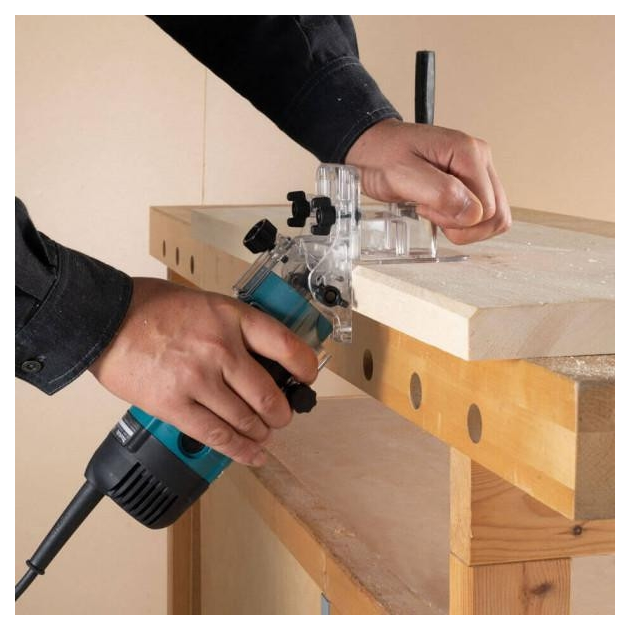 Фрезер Makita 3712 530Вт цанга 6мм 32000об/хв 1.7кг, фото , зображення 3 | SNABZHENIE.com.ua Фрезер Makita 3712 530Вт цанга 6мм 32000об/хв 1.7кг, фото , зображення 3 | SNABZHENIE.com.ua
