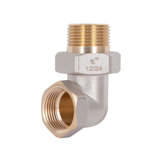 Сгон-американка Thermo Alliance Base 3/4"ВН никель, угловой SD191W20, фото  | SNABZHENIE.com.ua