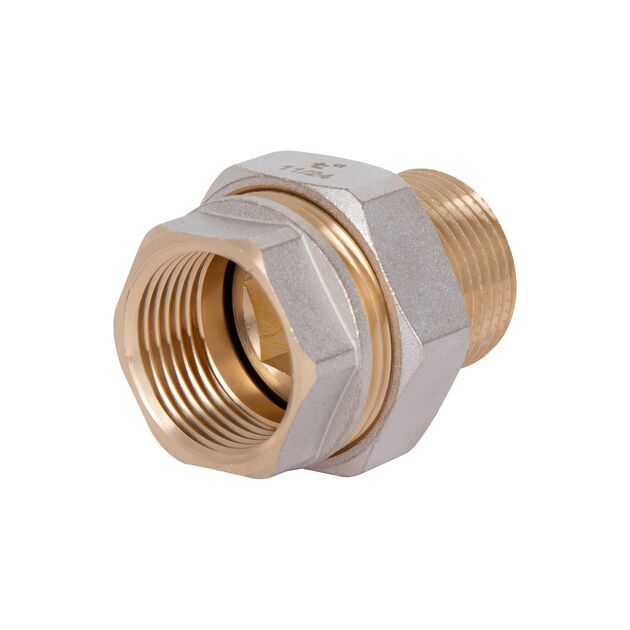 Сгон-американка Thermo Alliance Base 1"ВН никель, прямой SD190W25, фото , изображение 3 | SNABZHENIE.com.ua Сгон-американка Thermo Alliance Base 1"ВН никель, прямой SD190W25, фото , изображение 3 | SNABZHENIE.com.ua