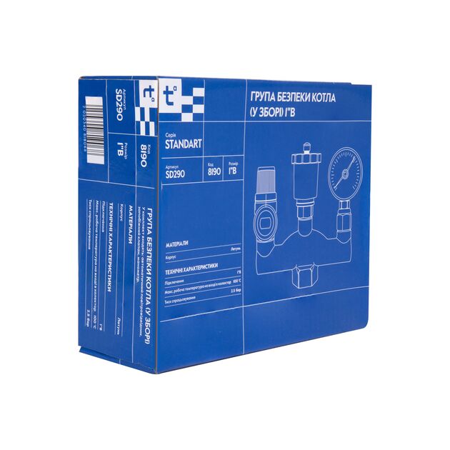 Группа безопасности котла Thermo Alliance Standart  1" SD290, фото , изображение 7 | SNABZHENIE.com.ua Группа безопасности котла Thermo Alliance Standart  1" SD290, фото , изображение 7 | SNABZHENIE.com.ua