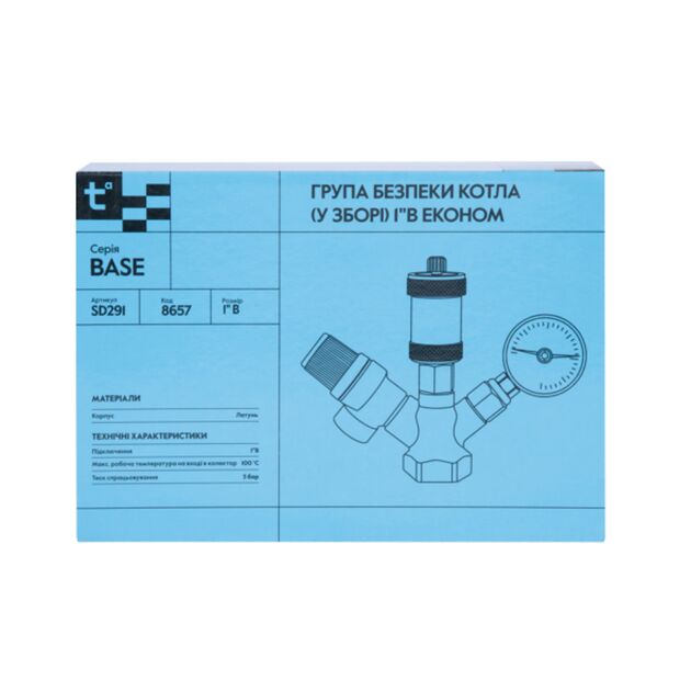 Группа безопасности котла Thermo Alliance Base Plus 1" SD291, фото , изображение 6 | SNABZHENIE.com.ua Группа безопасности котла Thermo Alliance Base Plus 1" SD291, фото , изображение 6 | SNABZHENIE.com.ua
