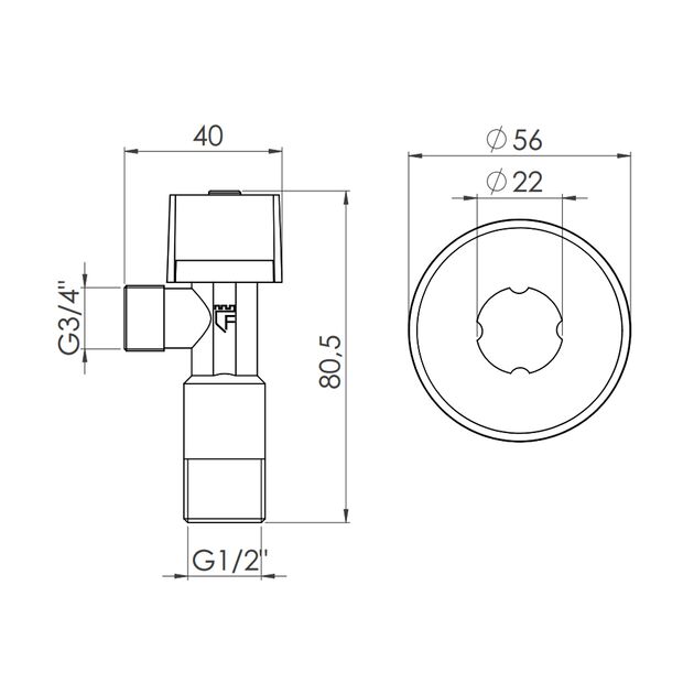 Кран приборный шаровой Арко Thermo Alliance Standart 1/2"Н х 3/4"Н SF340W1520, фото , изображение 2 | SNABZHENIE.com.ua Кран приборный шаровой Арко Thermo Alliance Standart 1/2"Н х 3/4"Н SF340W1520, фото , изображение 2 | SNABZHENIE.com.ua