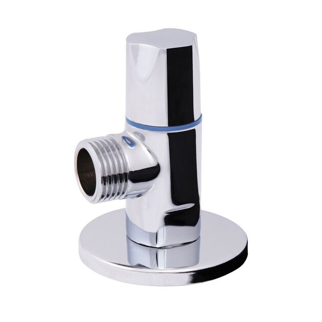 Кран угловой Thermo Alliance Standart (ручка круглая) с керам.буксой 1/2"Н х 1/2"Н SF342W1515, фото  | SNABZHENIE.com.ua