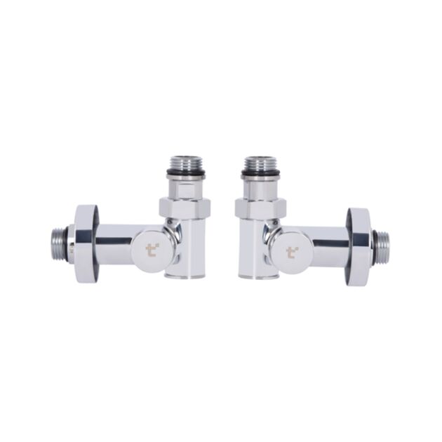 Комплект кранов Thermo Alliance Standart 1/2", хром,  для полотенцесушителя угловой SF395W15HE, фото , зображення 4 | SNABZHENIE.com.ua Комплект кранов Thermo Alliance Standart 1/2", хром,  для полотенцесушителя угловой SF395W15HE, фото , зображення 4 | SNABZHENIE.com.ua