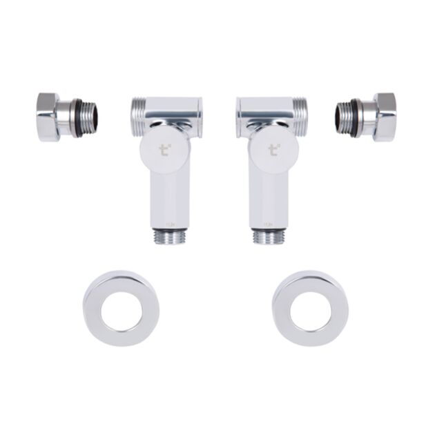 Комплект кранов Thermo Alliance Standart 1/2", хром,  для полотенцесушителя угловой SF395W15HE, фото , зображення 5 | SNABZHENIE.com.ua Комплект кранов Thermo Alliance Standart 1/2", хром,  для полотенцесушителя угловой SF395W15HE, фото , зображення 5 | SNABZHENIE.com.ua
