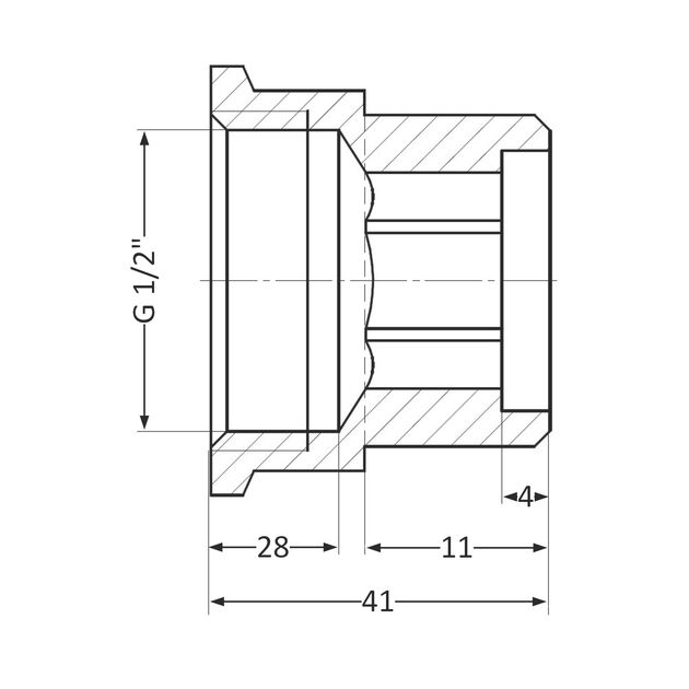 Удлинитель латунный Thermo Alliance Standart 1/2"ВН, L=30 мм SD4221530, фото , зображення 2 | SNABZHENIE.com.ua Удлинитель латунный Thermo Alliance Standart 1/2"ВН, L=30 мм SD4221530, фото , зображення 2 | SNABZHENIE.com.ua