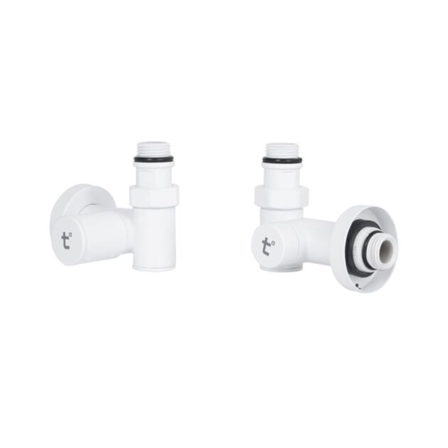 Комплект кранов Thermo Alliance Standart 1/2" белый, для полотенцесушителя угловой SF395W15HEW, фото , зображення 3 | SNABZHENIE.com.ua Комплект кранов Thermo Alliance Standart 1/2" белый, для полотенцесушителя угловой SF395W15HEW, фото , зображення 3 | SNABZHENIE.com.ua