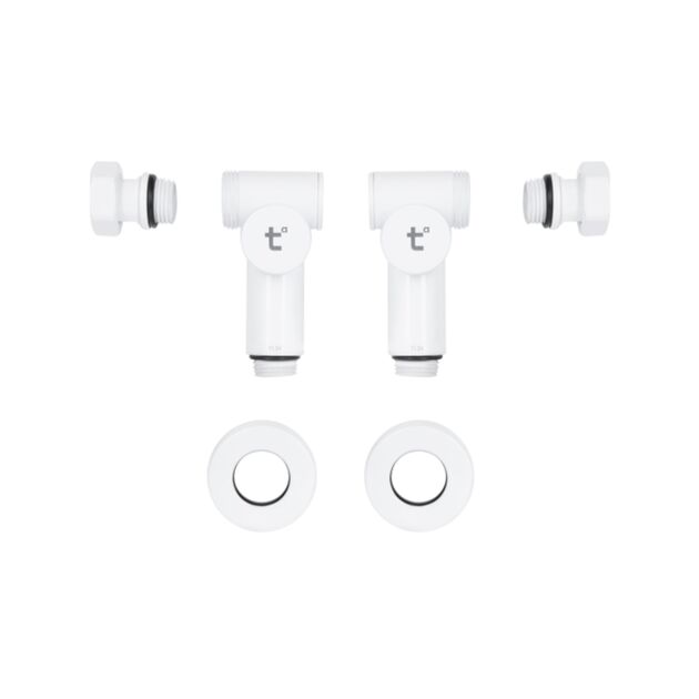 Комплект кранов Thermo Alliance Standart 1/2" белый, для полотенцесушителя угловой SF395W15HEW, фото , зображення 5 | SNABZHENIE.com.ua Комплект кранов Thermo Alliance Standart 1/2" белый, для полотенцесушителя угловой SF395W15HEW, фото , зображення 5 | SNABZHENIE.com.ua