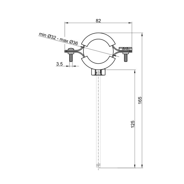 Хомут Thermo Alliance Forte 1" (D32-36 мм) SF10025, фото , зображення 2 | SNABZHENIE.com.ua Хомут Thermo Alliance Forte 1" (D32-36 мм) SF10025, фото , зображення 2 | SNABZHENIE.com.ua