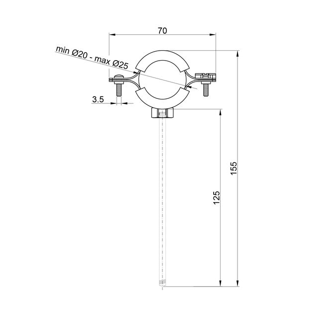 Хомут Thermo Alliance Forte 1/2" (D20-25 мм) SF10015, фото , зображення 2 | SNABZHENIE.com.ua Хомут Thermo Alliance Forte 1/2" (D20-25 мм) SF10015, фото , зображення 2 | SNABZHENIE.com.ua