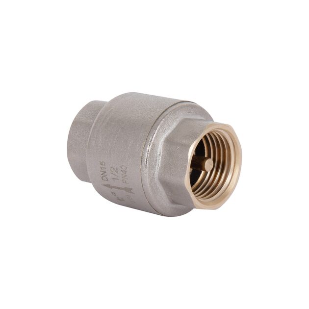 Обратный клапан Thermo Alliance Standart 1/2"ВВ с латунным штоком TAS240W15, фото , изображение 3 | SNABZHENIE.com.ua Обратный клапан Thermo Alliance Standart 1/2"ВВ с латунным штоком TAS240W15, фото , изображение 3 | SNABZHENIE.com.ua