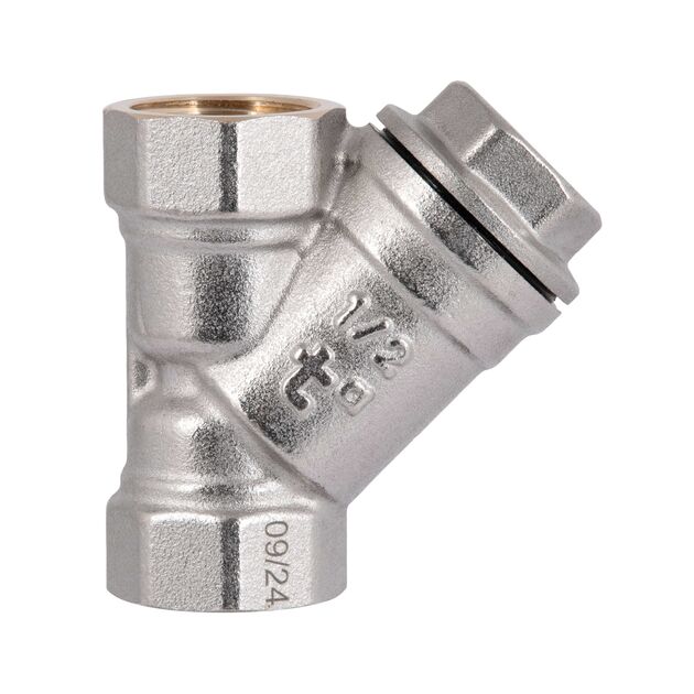 Фильтр грубой очистки Thermo Alliance Standart 1/2"ВВ никель для воды косой TAS124W15, фото , зображення 3 | SNABZHENIE.com.ua Фильтр грубой очистки Thermo Alliance Standart 1/2"ВВ никель для воды косой TAS124W15, фото , зображення 3 | SNABZHENIE.com.ua